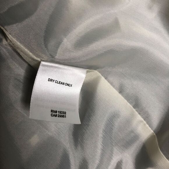 Alfred Dunner Wms 12 Embellished Leaf Print Open Front Blazer Jacket Lined - Picture 7 of 8